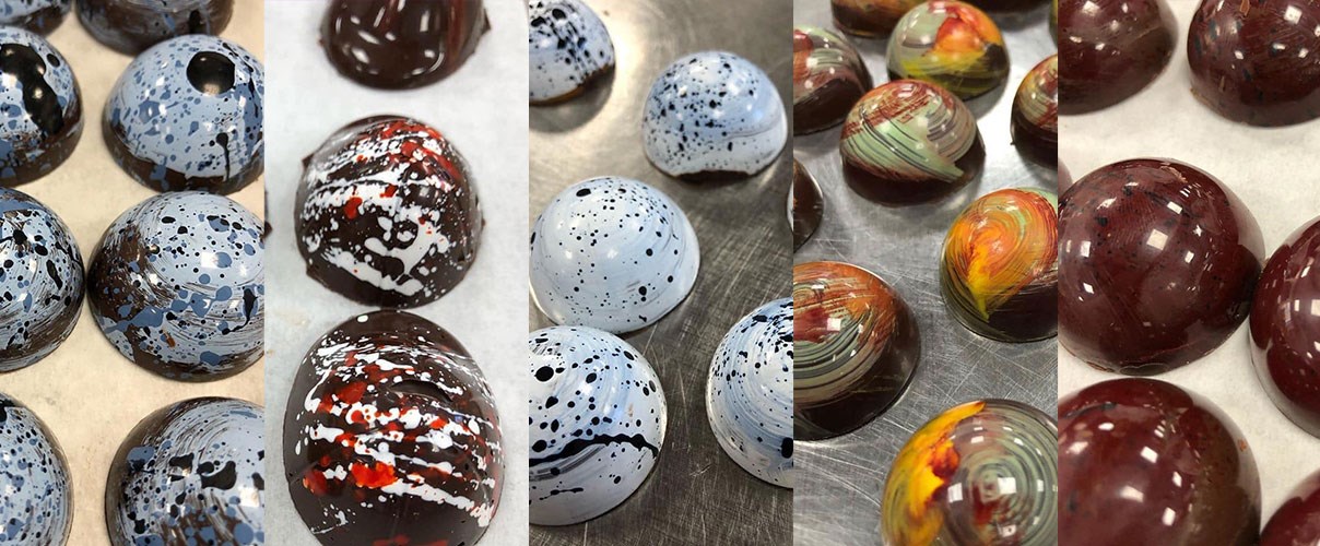 Bon bon candies made by students of the Hospitality Management and Culinary Arts program.