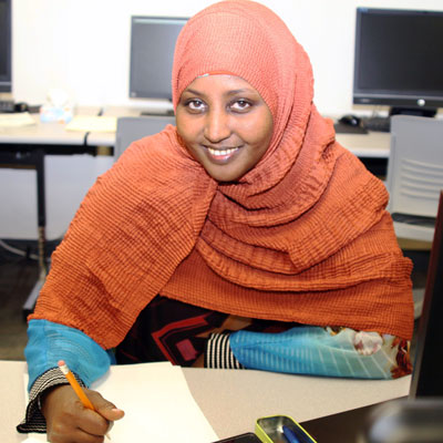 Sowda Elmi. student at Central Community College