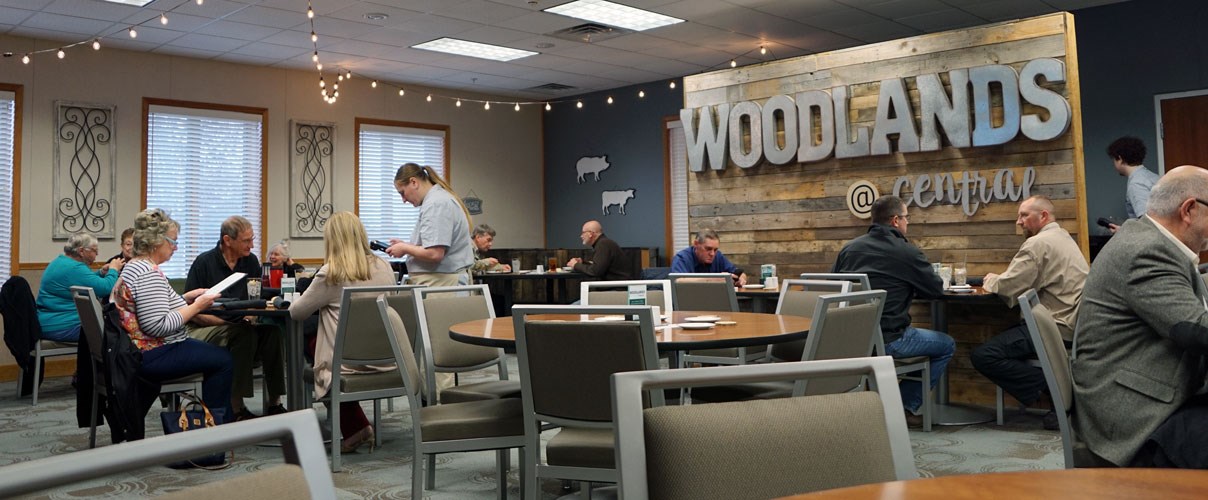 The dining room of the Woodlands @Central.