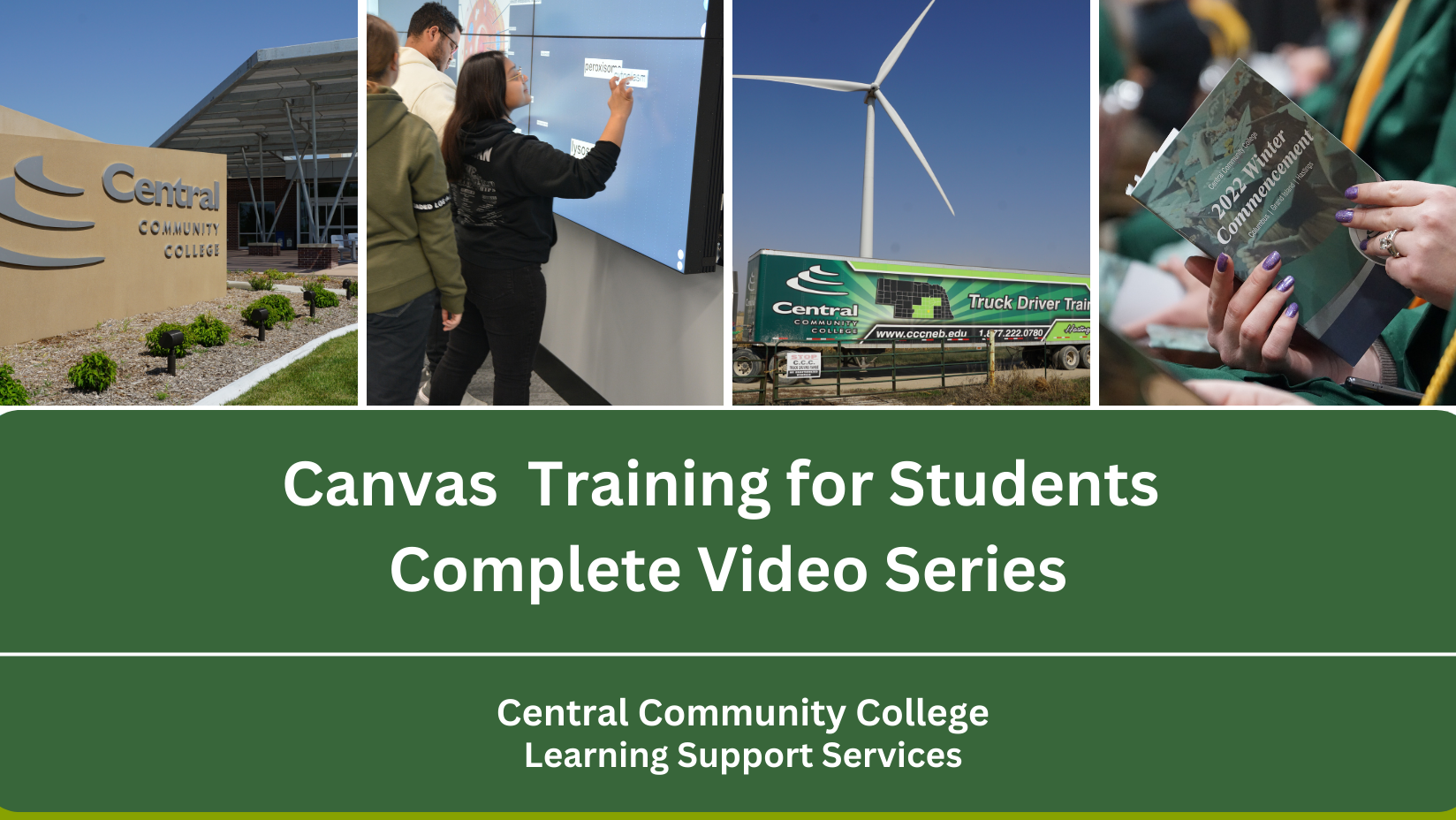 Canvas Training for Students Complete Video Series by Central Community College Learning Support Services