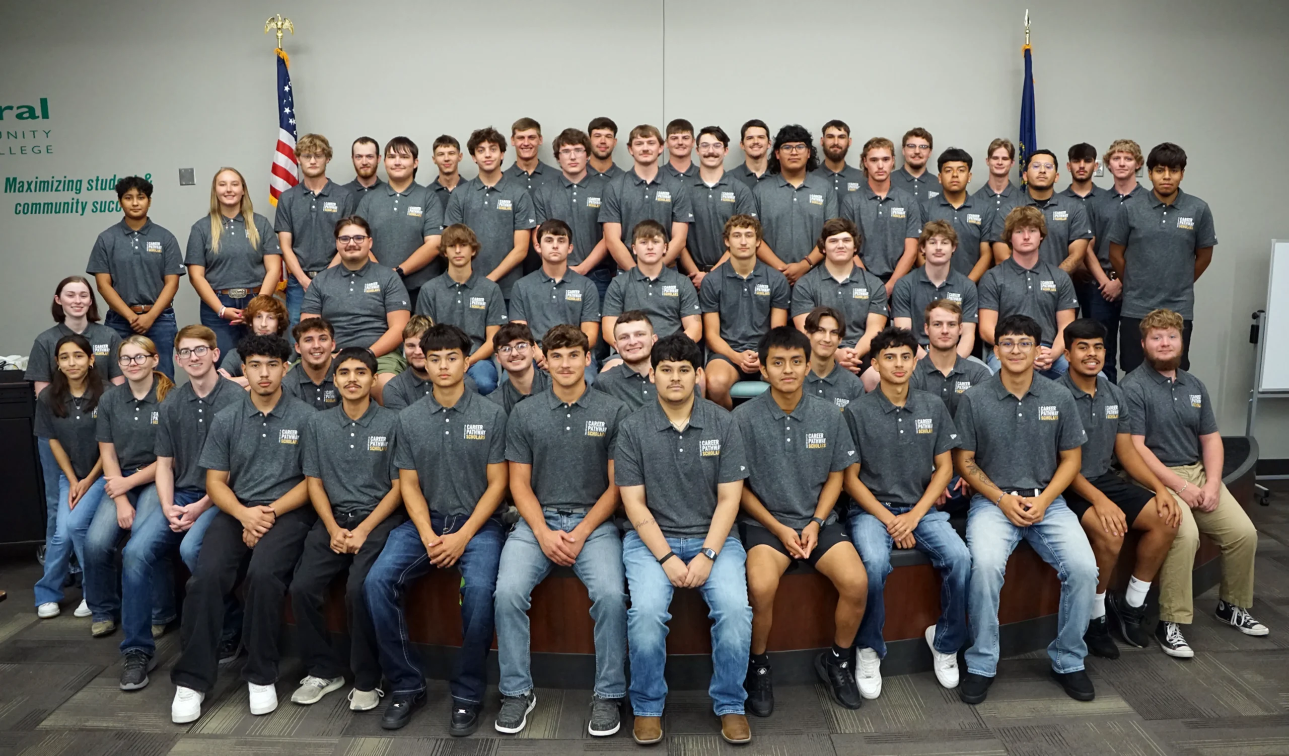 Group photo of 2027 Walter Scott Jr. Career Pathway Scholars