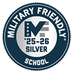 Military Friendly School '25-26 Silver, award badge