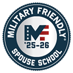 Military Friendly Spouse School '25-26, award badge