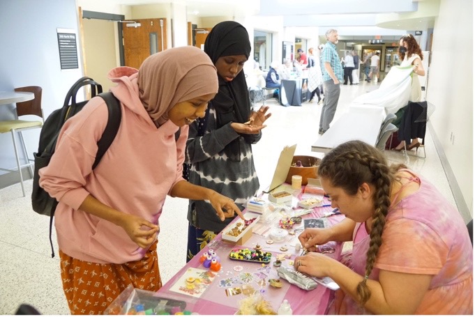 Earth Month event with sustainable craft making